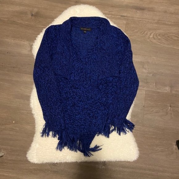 Blue Sweater Wrap Girls Size 16 - Picture 4 of 6